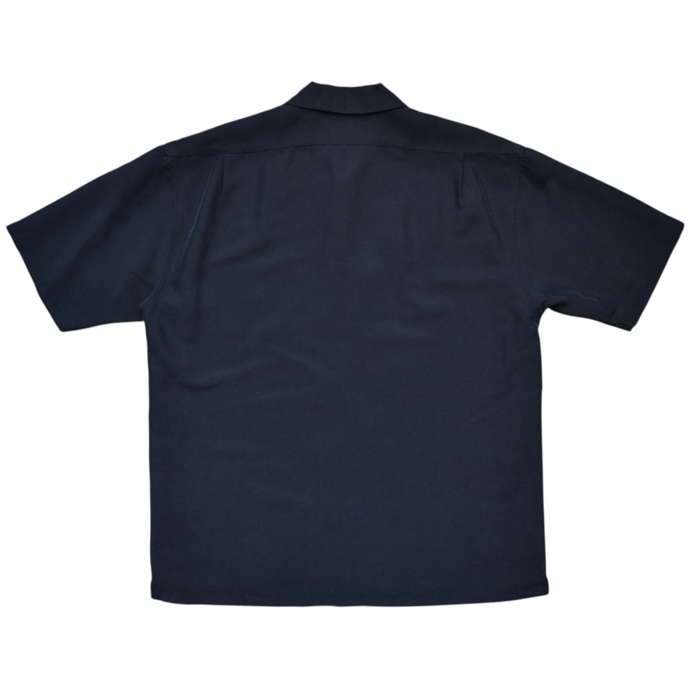 Vintage 90s Miller Genuine Draft Beer Men's Large Vantage Black Camp Work Shirt - Picture 5 of 11